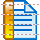 Vertical page ruler icon