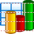 3d bar chart icon
