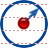 Circle by center icon