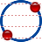 Circle by diameter icon