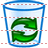 Empty dustbin icon