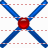 Line cross icon