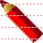Red pencil icon
