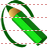 Writing green pencil icon