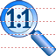 Actual size icon