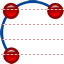 Arc by points icon