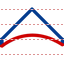 Arc line icon