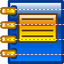 Blue pocket-book icon