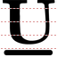 Underlined icon