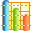 3d bar chart icon