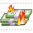 Burn money icon