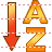 Sorting A-Z icon