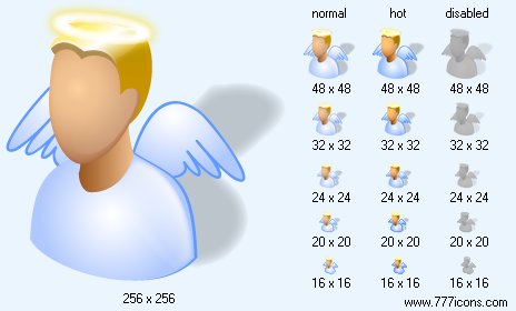 Angel with Shadow Icon Images