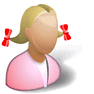 Girl with Shadow icon