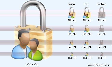 Locked Users Icon Images