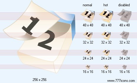Loose-Leaf Calendar Icon Images