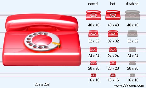 Red Phone Icon Images