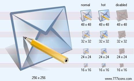 Write E-Mail Icon Images